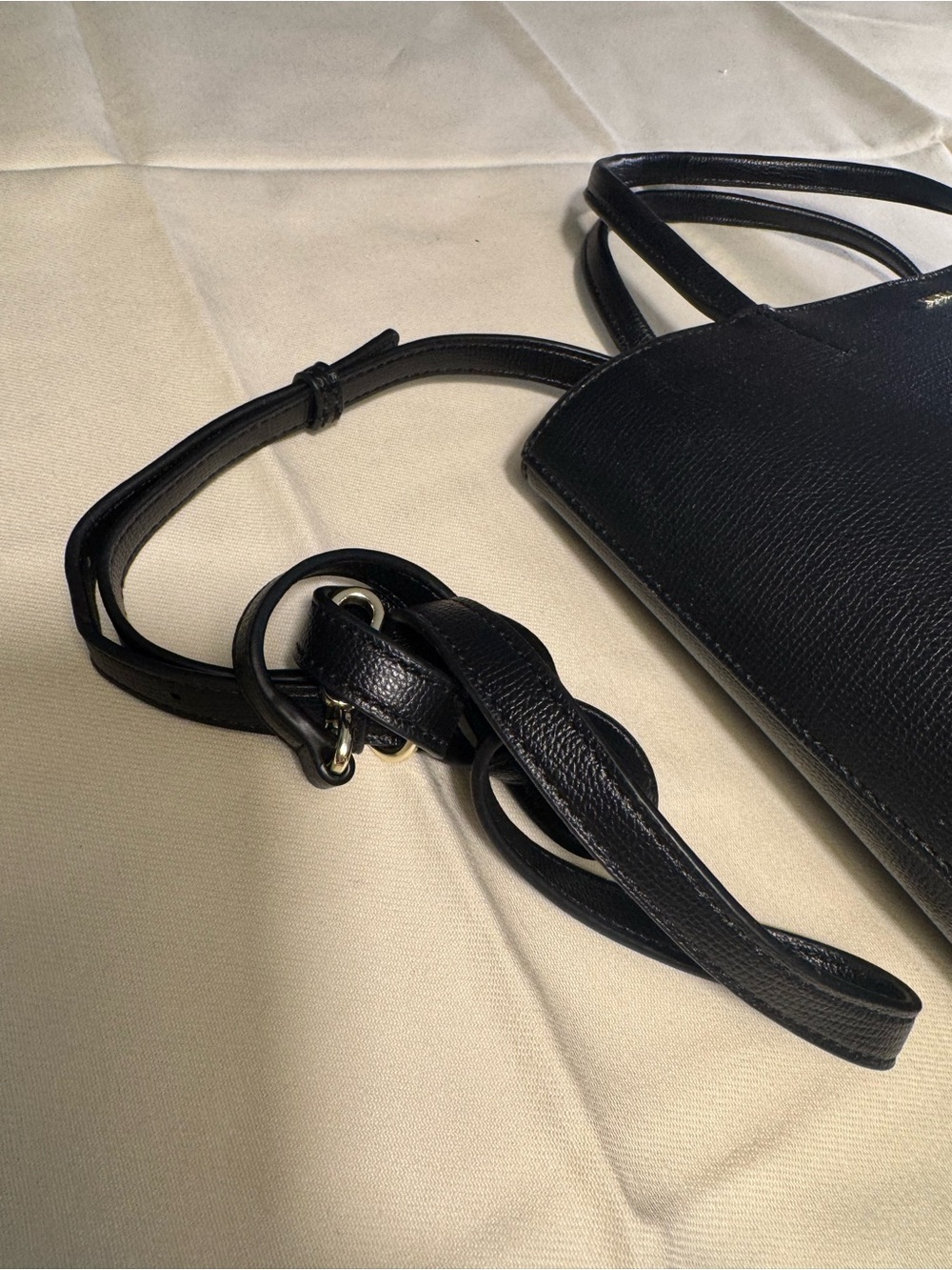 Karl Lagerfeld Black Faux-Leather Messenger with Character Patch - Picture 6 of 7